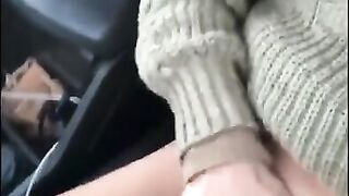 I am an Insatiable Exibitionist Slut Furiously Masturbating in Public