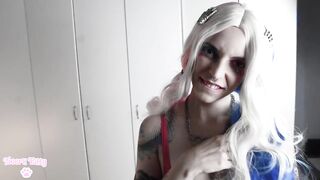 Harley Quinn Cosplay Twerk with Buttplug