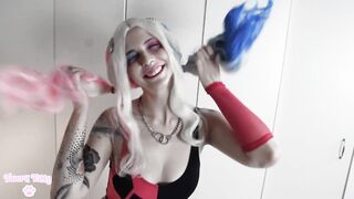 Harley Quinn Cosplay Twerk with Buttplug