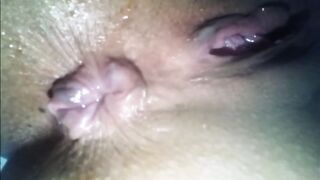 My Cheating Wife Show me her Winking Holes Destroyed Dripping Cum after Fucked by a Real Man