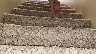 Foot Goddess Teases you while Walking Upstairs POV