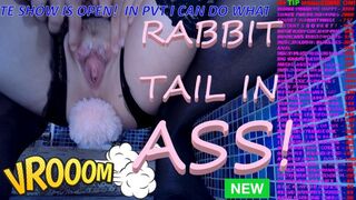 EPIC IN TOILET - WOW & NOW - ASS PLUG RABBIT TAIL IN PORNHUB THE BEST ASS