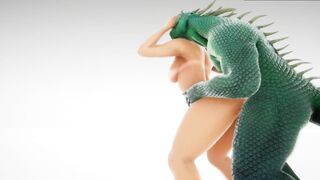 Monster Fucks Busty Blonde 3D