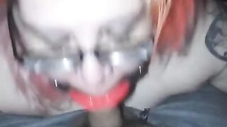 Face Fucking BBW Spanish Rose with Mouth Gag