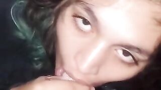 Thick Latina Sucking Cock like a Good Girl