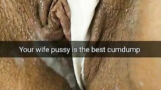 Your cheating wife pussy is the best cum dump for strangers!