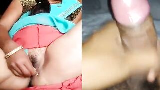 Desi hot aunty sexy chut video calling with boy