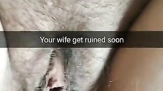 Your wife pussy get ruined with a huge white cock! - RP