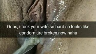 Condom get broken and now your cheating wife get pregnant!