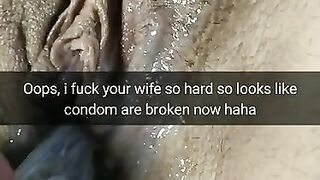 Condom get broken and now your cheating wife get pregnant!