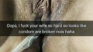 Condom get broken and now your cheating wife get pregnant!