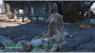 Fallout 4. Sex with a Robot (synth) on the Street. Sex Mod