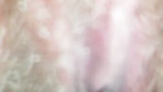 NEW! Hairy Pussy Slow Pissing [ EXTREMELY Close up ] Spread Pee on the Camera