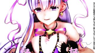 【MMD R-18 SEX DANCE】FATE BB BYIBY INTENSE MASTURBATION BIG TITS SPERM BATH セクシーホットビッグ [MMD]