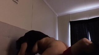 Girlfriend with Huge Tits Rides Boyfriends Dick