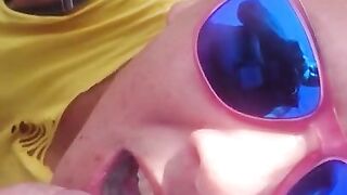 Outdoor Mountain Peak Blowjob with Cum in Mouth