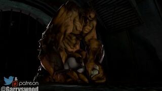 Clayface on Harley Quinn