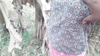 Sri Lankan RISKY OUTDOOR Jungle Sex with Beautiful Girl