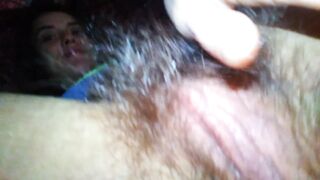 Hirsute Hairy Solo ManyVids Onlyfans PAWG PinkMoonLust Smells own Hairiest Pussy Touches Labia Lips