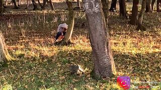 Stepsister Caught me Filming her while she's Pissing in the Woods -girl Peeing in Woods while Hiking