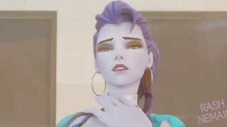 Overwatch - Widowmaker Threesome Anal Creampie Squirt 3d Hentai - by RashNemain