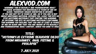 Hotkinkyjo Extreme Seahorse Dildo from Mrhankey Anal Fisting & Prolapse