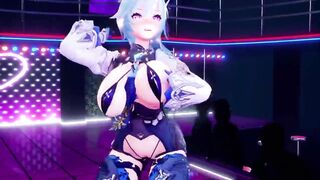 【MMD R-18 SEX DANCE】EULA HOT DANCE SWEET ASS HARD AND INTENSE SEX おいしいセックス [MMD]