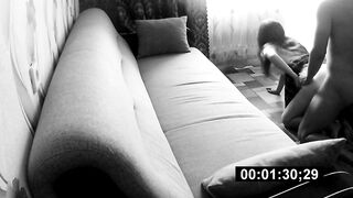 Hidden camera filmed sweet couple having sex in hotel room