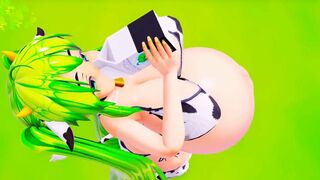 Cow Girl milky belly inflation - Imbapovi