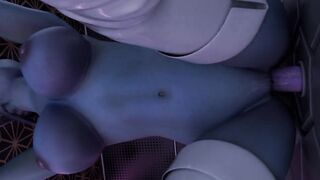 Mass Effect - Liara Gets a Big Dick at the Gloryhole [blender] (With Sound)