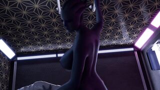 Mass Effect - Liara Gets a Big Dick at the Gloryhole [blender] (With Sound)