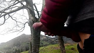 MASTURBATING a STRANGER'S COCK IN THE MOUNTAIN