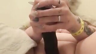 Emo Slut Making herself Cum