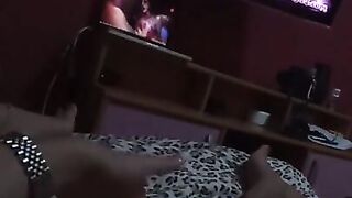 A Bored Amateur Girl Watching Porn and having an Orgasm Masturbating. Female POV