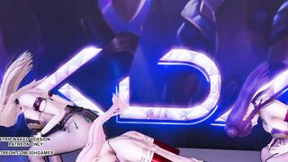 MMD HYUNA - Rolldeep Ahri Kaisa Seraphine League of Legends KDA Sexy Kpop Dance