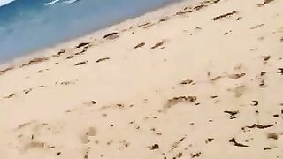 Public Beach Sex with Asian Teen American Amateur