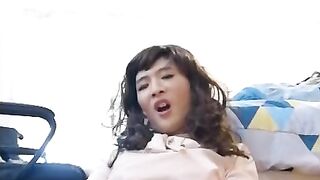 Asian Chinese Crossdresser Lady Boy Masturbation Toy Play