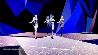 [MMD] STAYC - SO BAD Striptease Ahri Akali Kaisa Seraphine Evelynn KDA AllOut