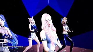 [MMD] STAYC - SO BAD Striptease Ahri Akali Kaisa Seraphine Evelynn KDA AllOut