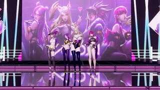 [MMD] GirlsDay - something StripVers. Ahri Akali Evelynn Kaisa 3D Uncensored Nude Dance