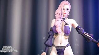 MMD Wisin & Yandel - Follow the Leader Seraphine Hot Striptease 4K UHD 60FPS