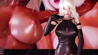 [MMD] LAYSHA - Chocolate Cream Strip Vers. 2B A2 NierAutomata 3D Erotic Dance