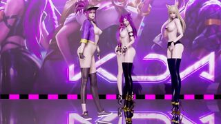 [MMD] LAYSHA - Chocolate Cream NudeVers. Ahri Akali Kaisa Evelynn KDA 3D Erotic Dance 4K UHD 60FPS