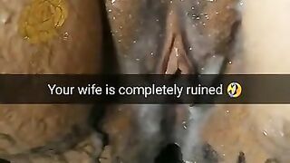 Your wife become ruined fuckmeat slut  for free creampies!