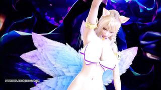 [MMD] K/DA - the Baddest Ahri Striptease Uncensored 3D