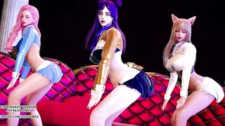 [MMD] SUNMI - LALALAY Ahri Seraphine Kaisa Erotic Hot Dance 4K 60FPS