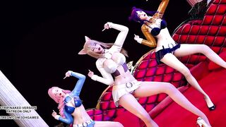 [MMD] SUNMI - LALALAY Ahri Seraphine Kaisa Erotic Hot Dance 4K 60FPS