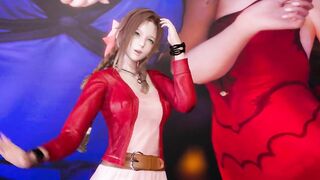 [MMD] T-ara - NumberNine StripVers. Tifa Purple Aerith FF7 Remake Uncensored 3D Erotic Dance