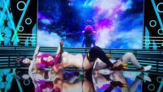 [MMD] BlackPink - Dont know what to do Strip Vers. Xayah Soraka Syndra 3D Erotic Dance