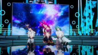 [MMD] BlackPink - Dont know what to do Strip Vers. Xayah Soraka Syndra 3D Erotic Dance